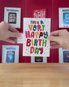 Endless Birthday Farts Card with Glitter