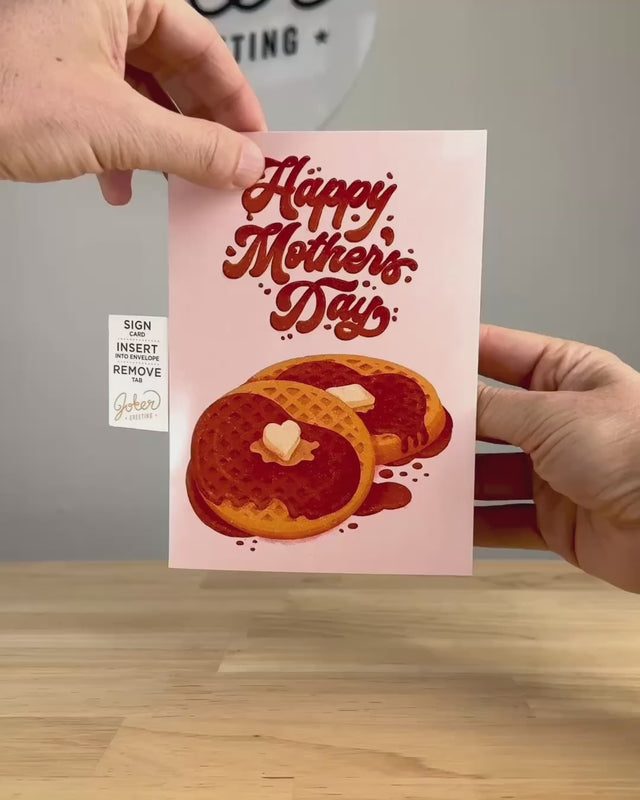 Endless "Never Gonna Give You Up" Mother's Day Card with Glitter