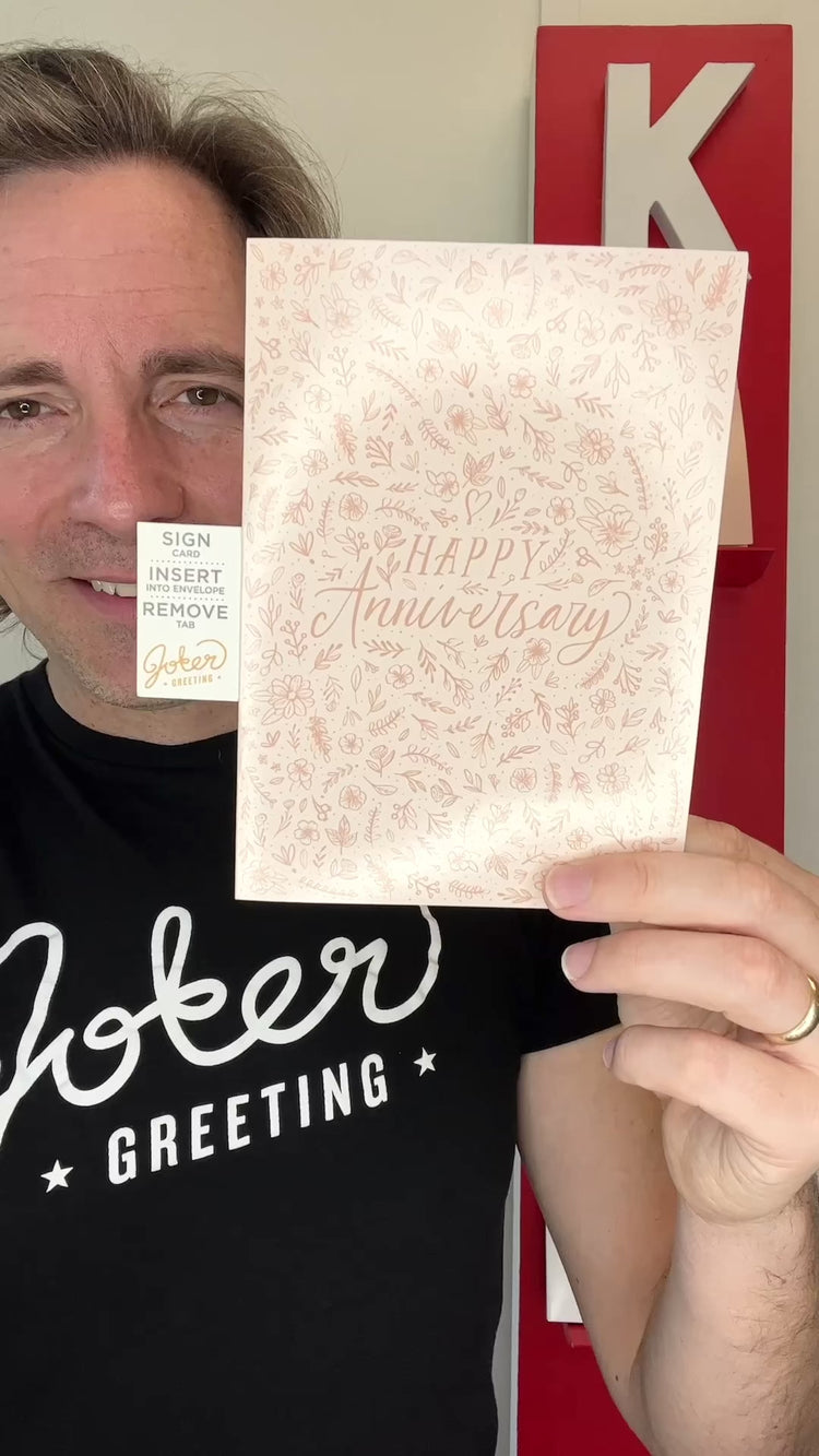Endless Anniversary Card with Glitter