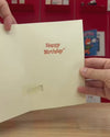 Endless Retro Birthday Card with Glitter