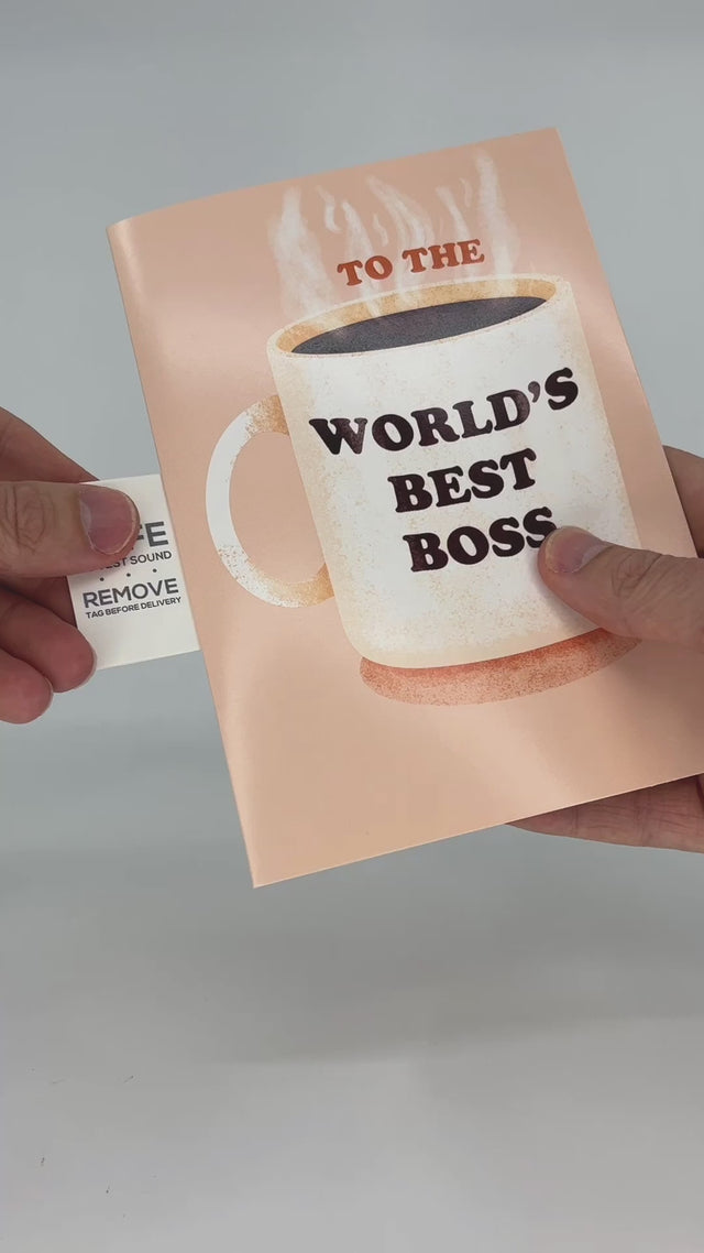 Video on the Boss Day card and how to setup 