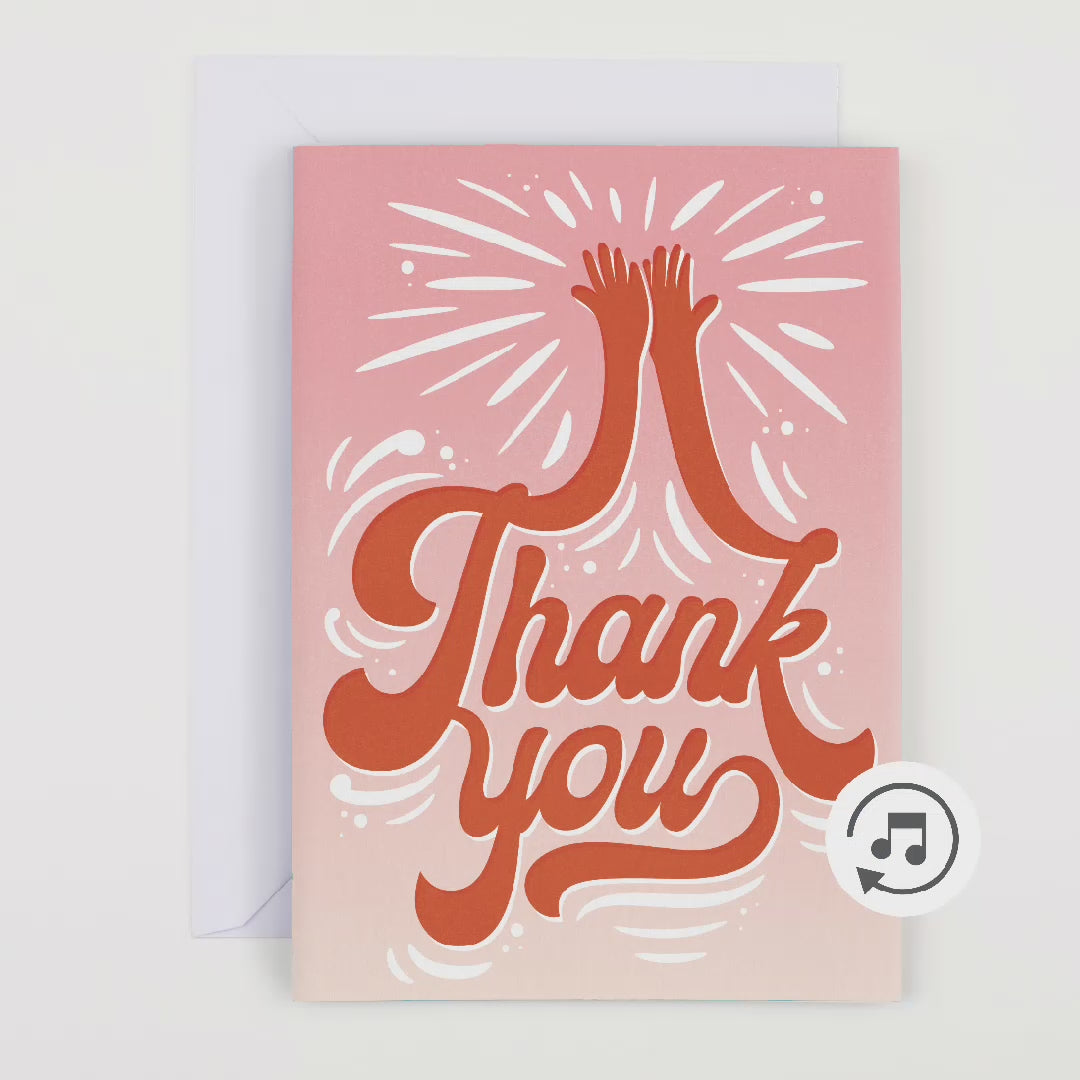 High Five Prank Musical Thank You Card | Joker Greeting