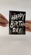 Endless Screamer Birthday Card with Glitter