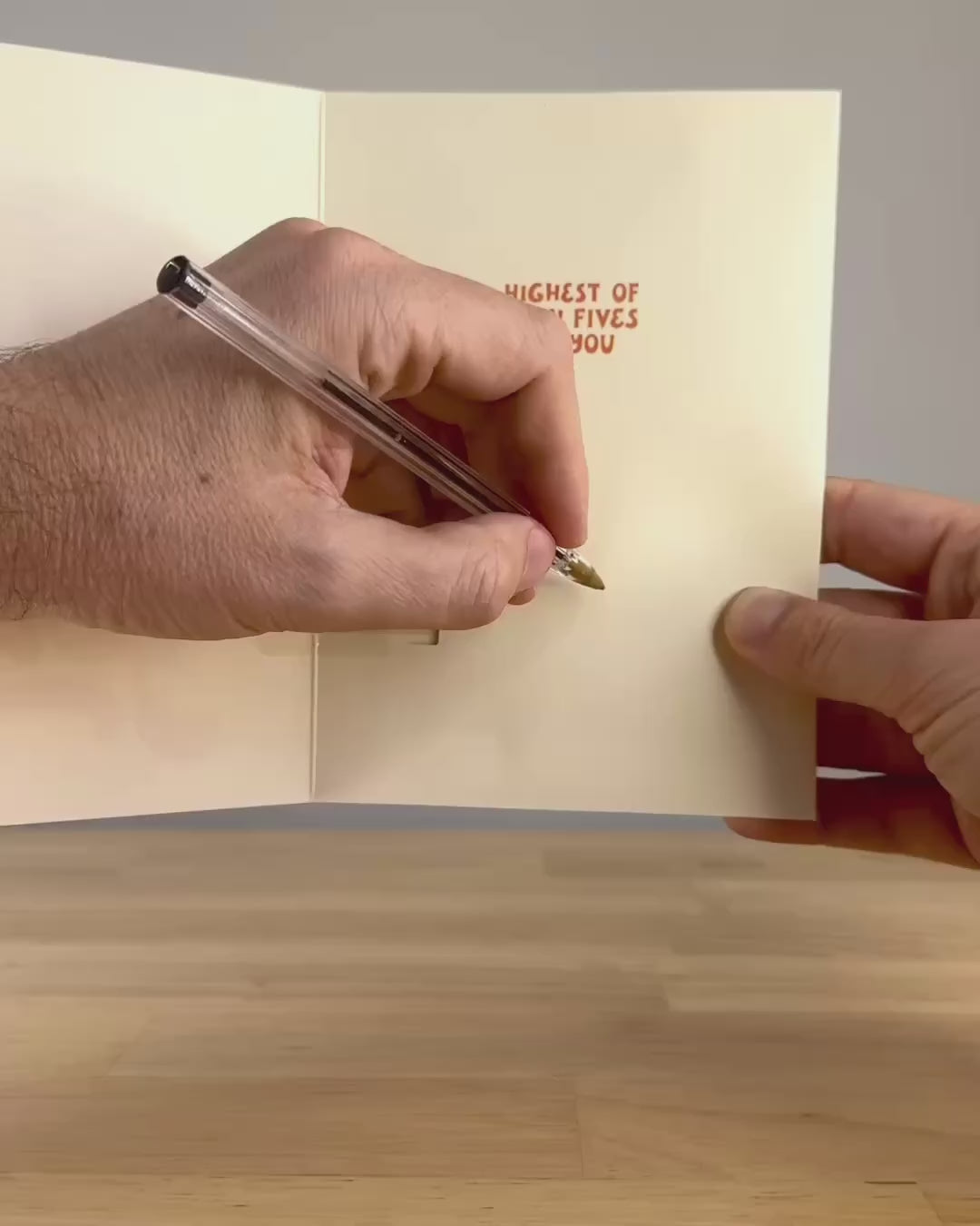 High Pitched Thank You Greeting Card