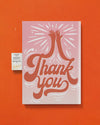 Endless High-Pitched Thank You Card with Glitter