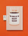 Endless "World's Best Boss" Card with Glitter