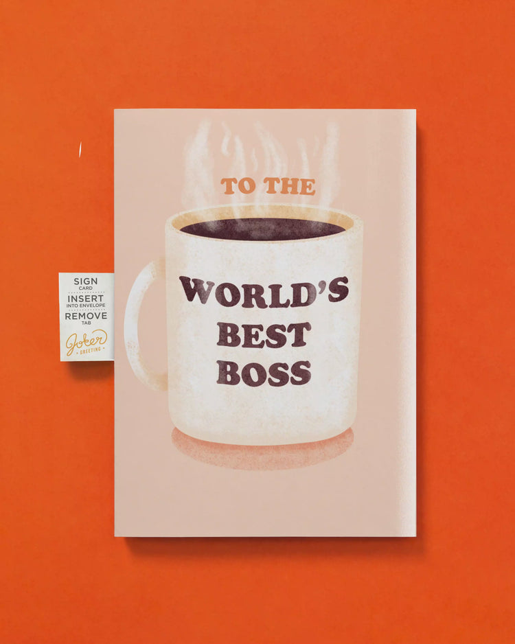 Endless "World's Best Boss" Card with Glitter