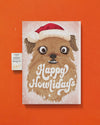 Endless Dog Christmas Card with Glitter