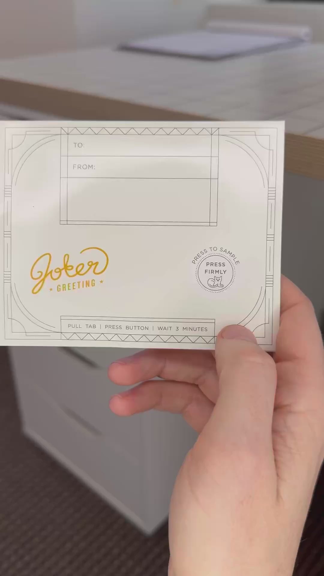 Meow Cat Prank Device with Glitter | Joker Greeting