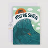 Endless Baby Shark Father's Day Card with Glitter