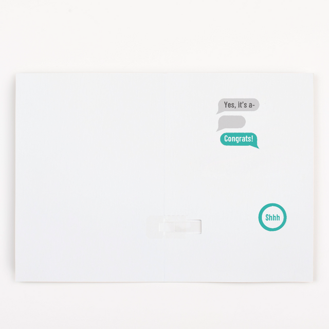 Endless Gender Reveal Card with Fake Off Button